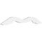 Ekena Millwork Pitch Midway Architectural Grade PVC Gable Pediment, 36"W x 9"H x 1"P (6/12) GPP036X009X100MID - alternate 1